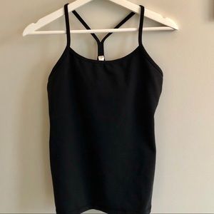 Black Lululemon Power Y racerback tank | size 8